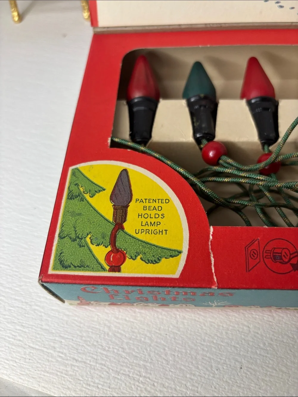 Vintage Christmas Lights by NOMA with Mazda Lamps